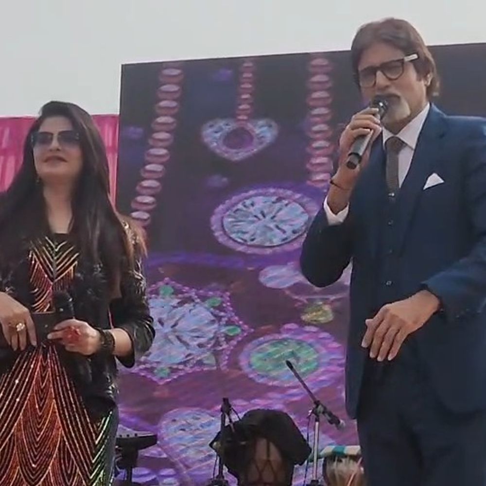 अमिताभ बच्चन के हमशक्ल शशिकांत पेड़वाल मथुरा पहुंचे:निजी कार्यक्रम में डायलॉग और गानों से दर्शकों का किया मनोरंजन