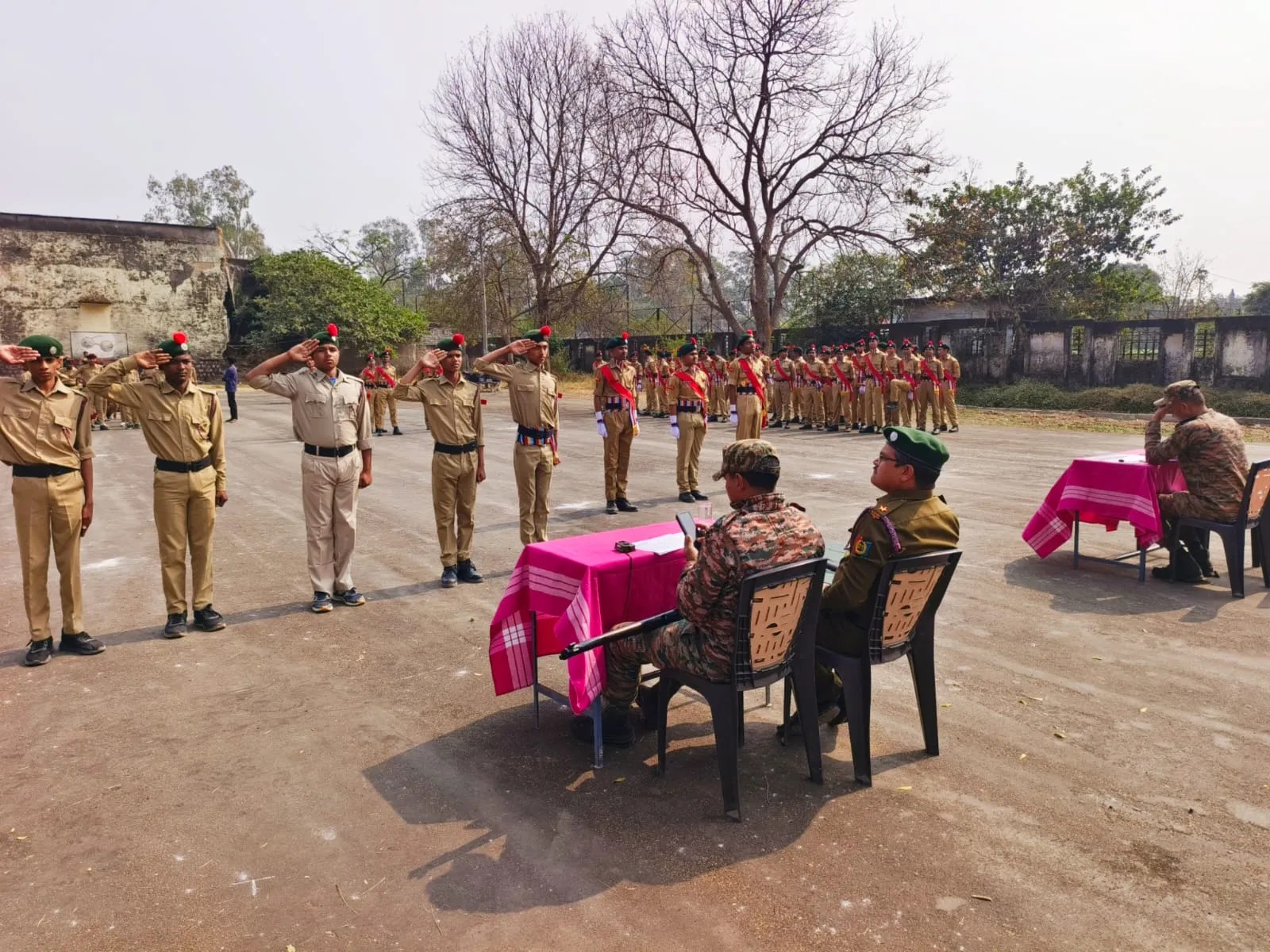 उत्कृष्ट विद्यालय में हुई एनसीसी ए सर्टिफिकेट की परीक्षा