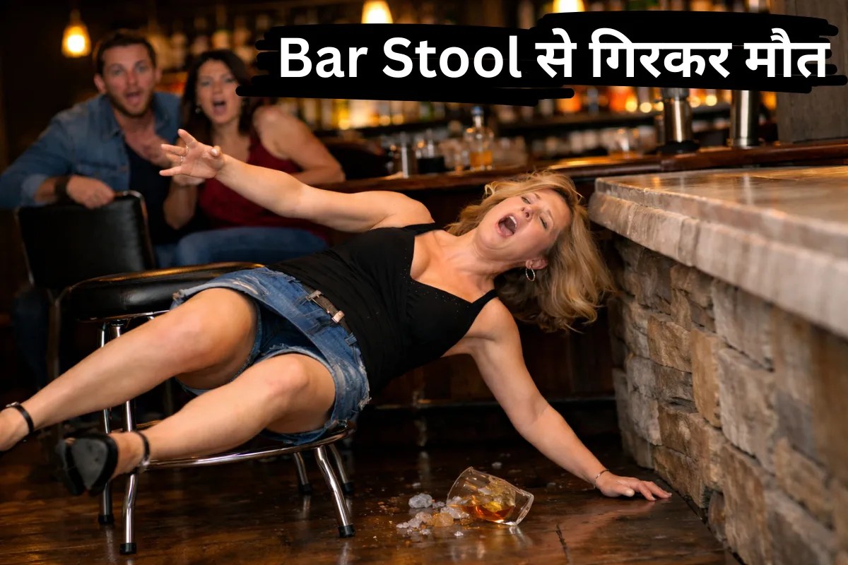 बार स्टूल से गिरी महिला…सबको लगा मामूली घटना, अगली सुबह आई मौत की खबर