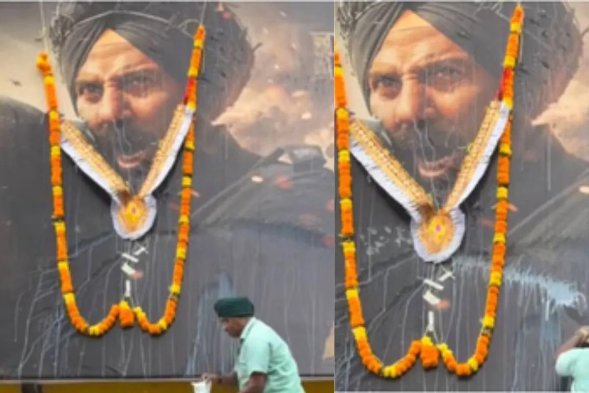 ‘बॉर्डर 2’ के पोस्टर पर चढ़ाई फूल-माला, जीप और ट्रैक्टर में भरकर पहुंचे लोग, वीडियो में दिखा दीवानापन