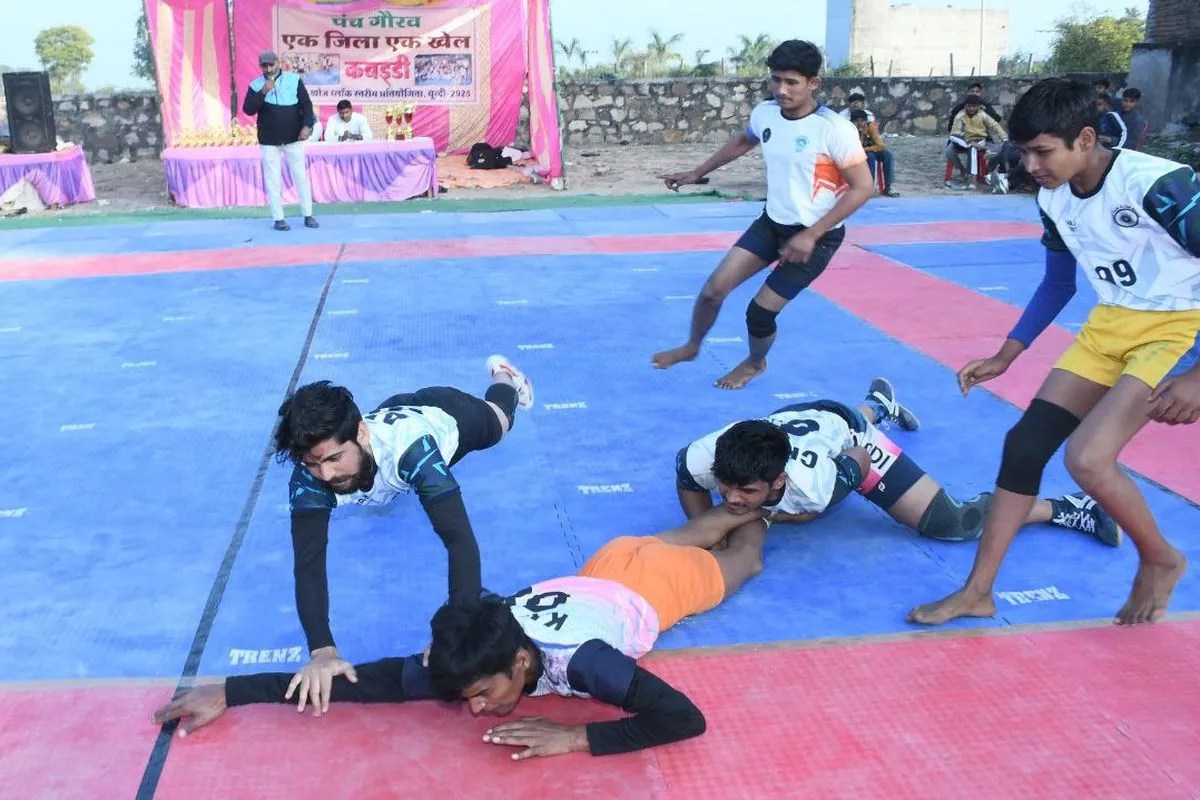 Bundi : पंच गौरव योजना, कबड्डी में 450 खिलाड़ियों ने दिखाया दमखम