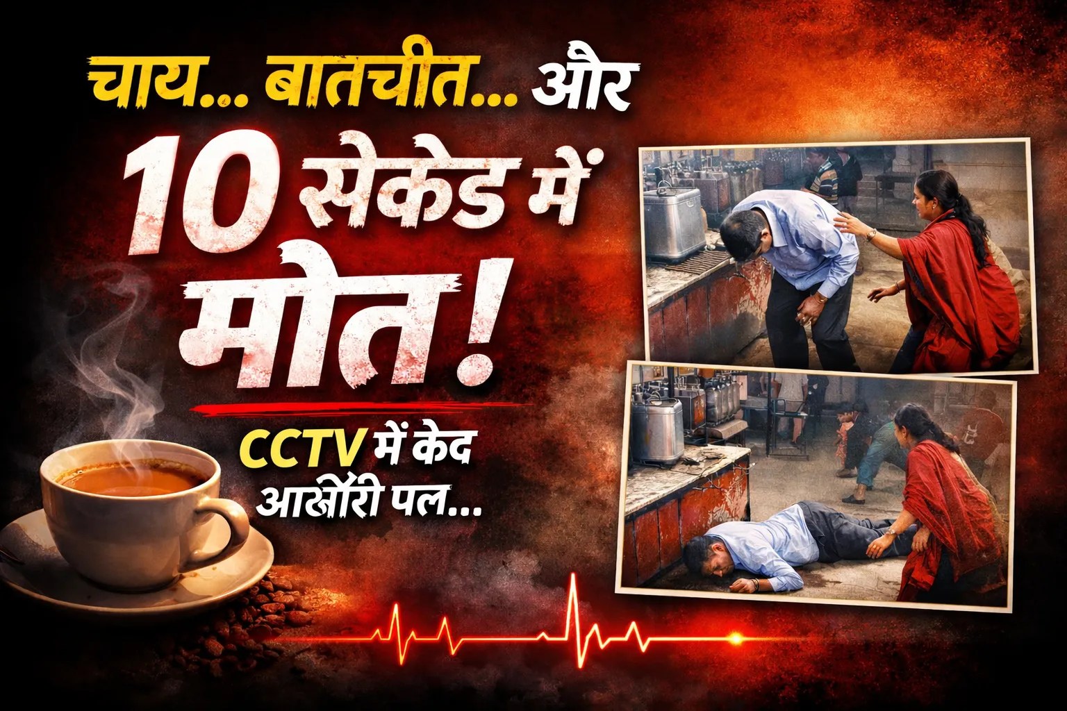बात करते-करते 10 सेकेंड में मौत, चाय की दुकान पर बैठने के लिए उठाया स्टूल… गिरे फिर न उठे