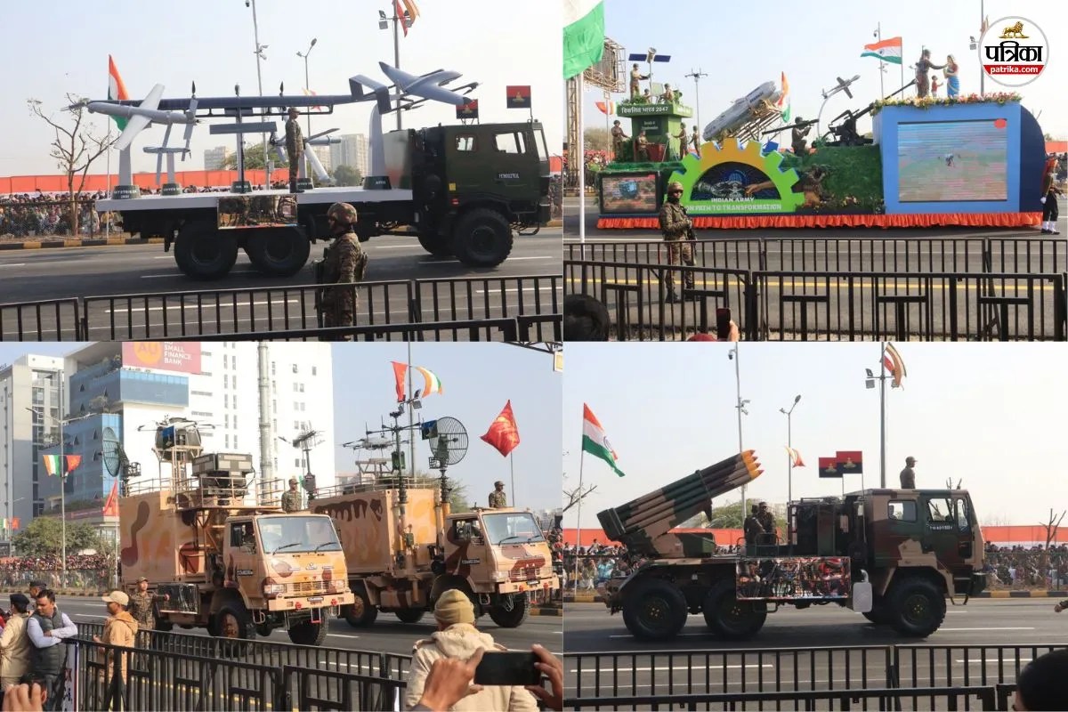 फुल ड्रेस रिहर्सल में गरजे टैंक, आसमान में मंडराए लड़ाकू हेलीकॉप्टर, धरती-आसमान हर जगह पराक्रम और तकनीक का संगम