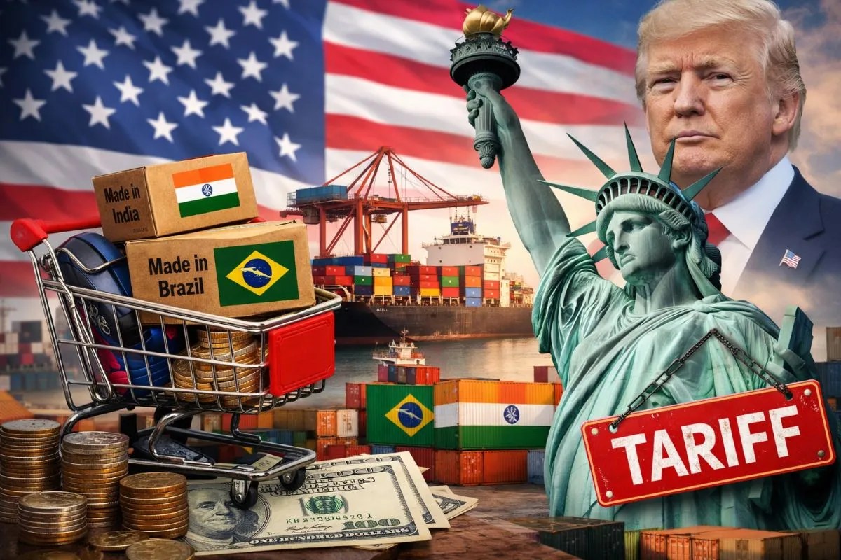 भारत और ब्राजील पर टैरिफ बढ़े, लेकिन कीमत अमेरिकी उपभोक्ताओं ने चुकाई: रिपोर्ट