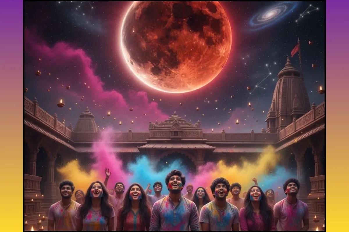 Holi lunar Eclipse: धुलंड़ी पर इस बार खग्रास चंद्रग्रहण, पंचग्रही योग भी बन रहा, क्या भारत में दिखेगा इसका असर…