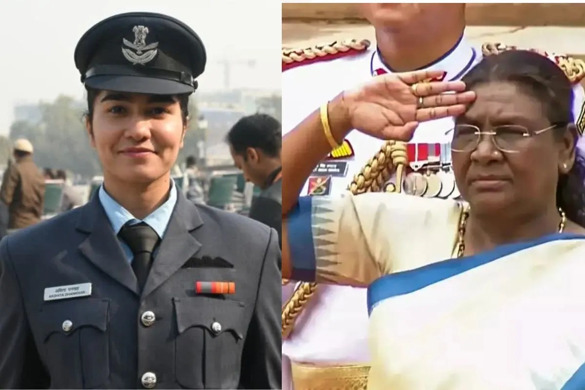 Meet Flight Lieutenant Akshita Dhankhar, the woman officer who unfurled the tricolour with the President