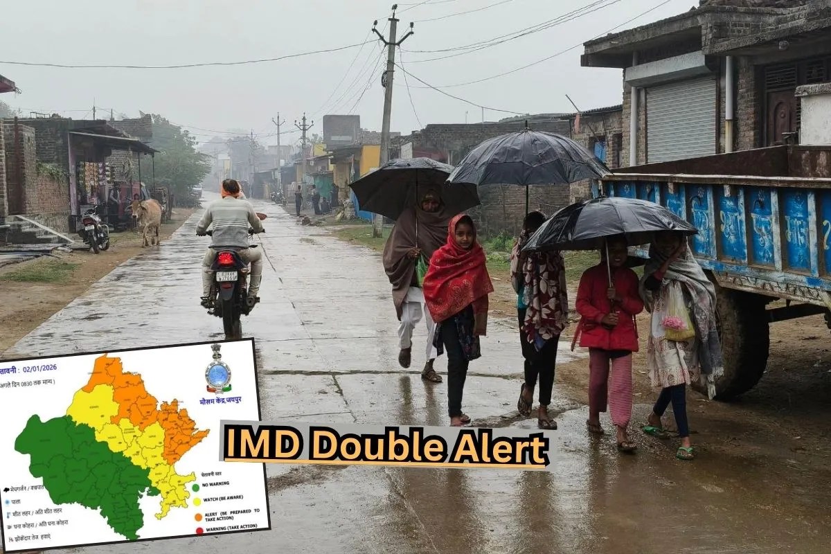 IMD Orange Alert: आ गई मौसम विभाग की डबल चेतावनी, आज राजस्थान के इन 23 जिलों में ऑरेंज और येलो अलर्ट जारी