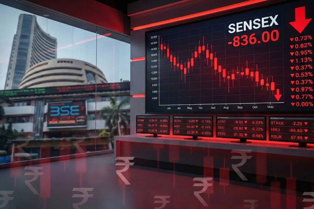 Share Market Crash: सेंसेक्स 800 से अधिक अंक लुढ़का, निवेशकों को 6 लाख करोड़ का नुकसान, जानिए वजह