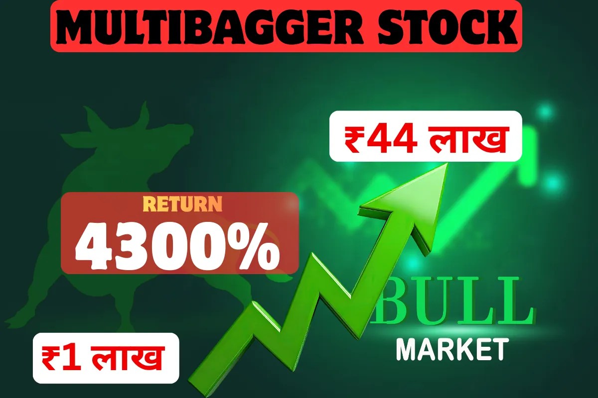 Multibagger Stock: 1 लाख बन गए 44 लाख रुपये! इस मल्टीबैगर ने दिया 5 साल में 4,300% का धमाकेदार रिटर्न