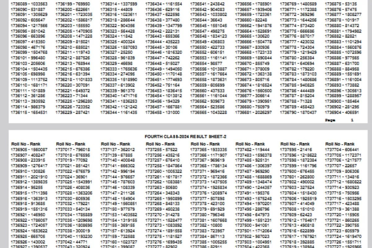 Rajasthan 4th Grade Result Pdf: अभी तक नहीं कर पाएं हैं चेक तो सीधे इस लिंक से डाउनलोड करें राजस्थान ग्रेड 4 रिजल्ट पूरा पीडीएफ