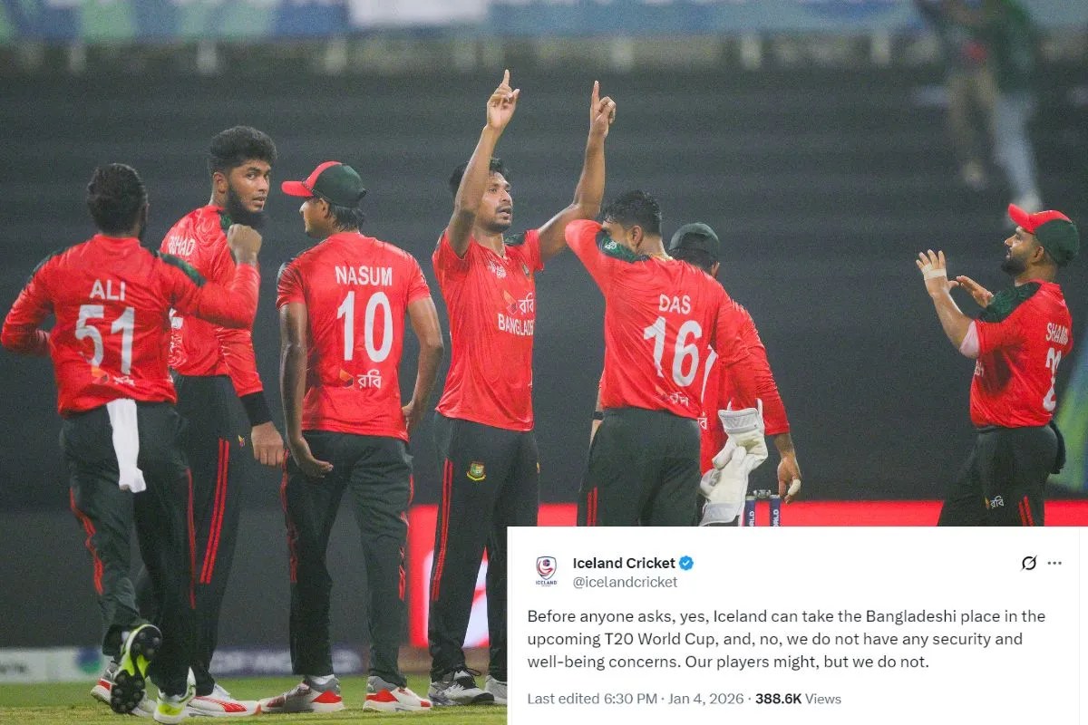 ‘आइसलैंड वर्ल्ड कप में बांग्लादेश की जगह ले सकता है!’ भारत-बांग्लादेश वर्ल्ड कप विवाद में आइसलैंड क्रिकेट ने कर डाला ऐसा ट्वीट