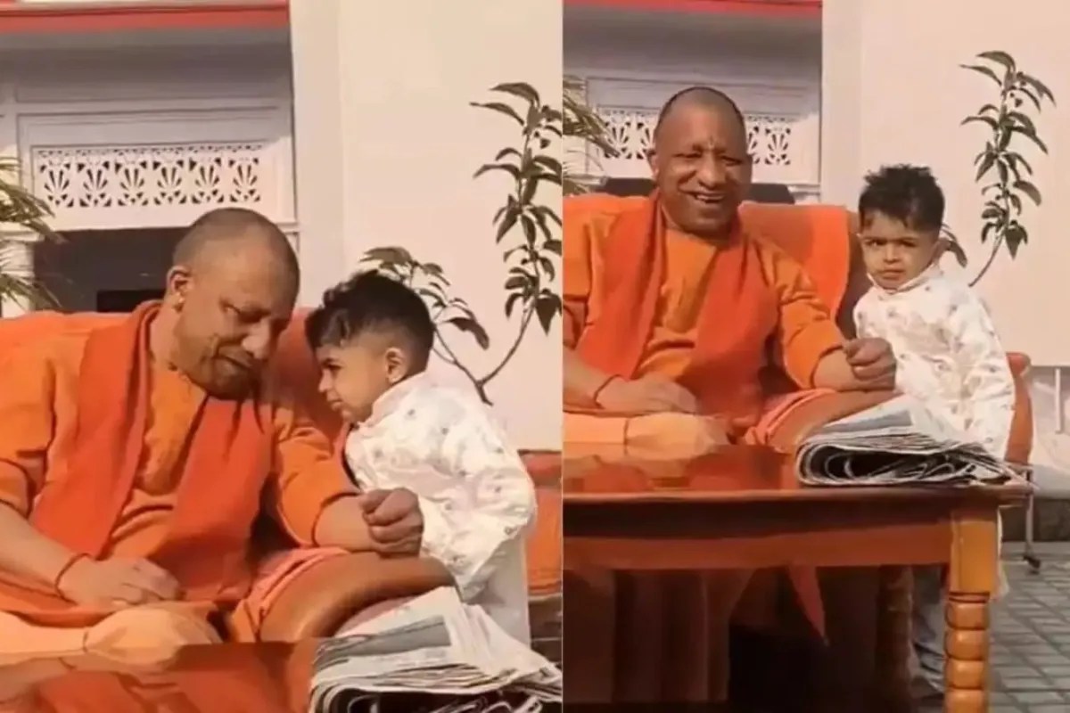 जब बच्चे की मांग सुन हंसे सीएम योगी, फिर इस अनोखी डिमांड को पूरी कर मासूम को दुलारे