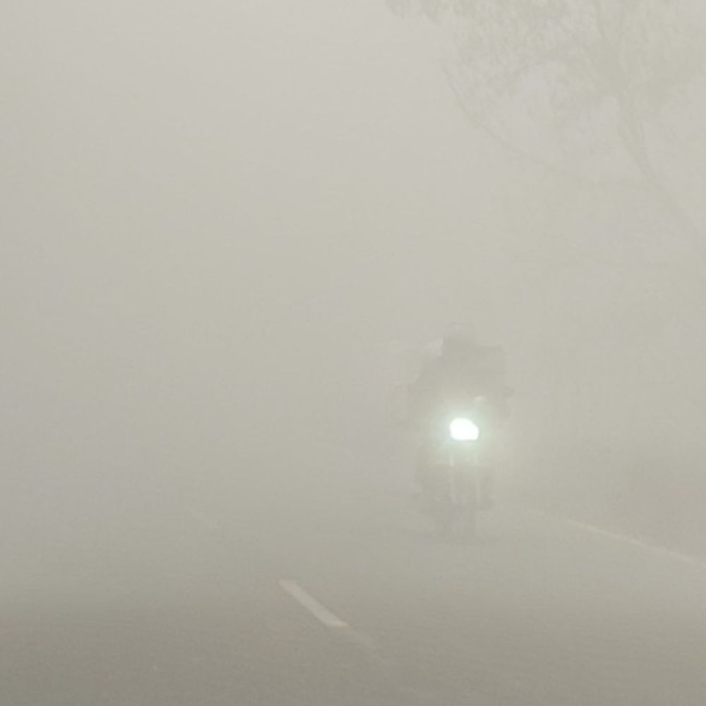 श्रावस्ती में घना कोहरा, शीतलहर से जनजीवन प्रभावित:दृश्यता हुई बेहद कम, कुछ मीटर दूर भी साफ नहीं दिख रहा