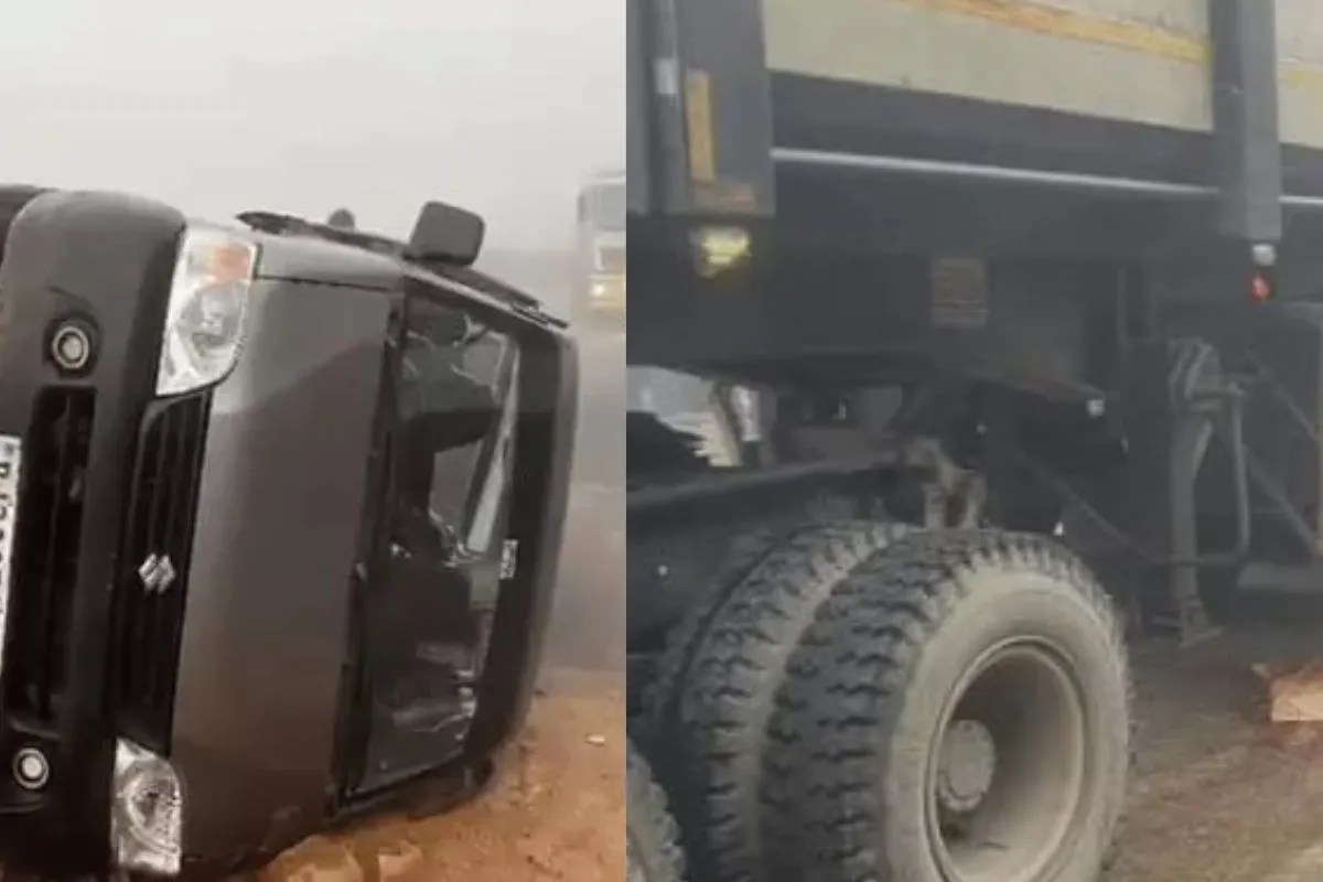 राजस्थान में कोहरे का कहर: जयपुर में दो जगह हाईवे पर भिड़ी गाड़ियां, भरतपुर में महिला को कुचला, श्रीगंगानगर में बस और कार टकराई