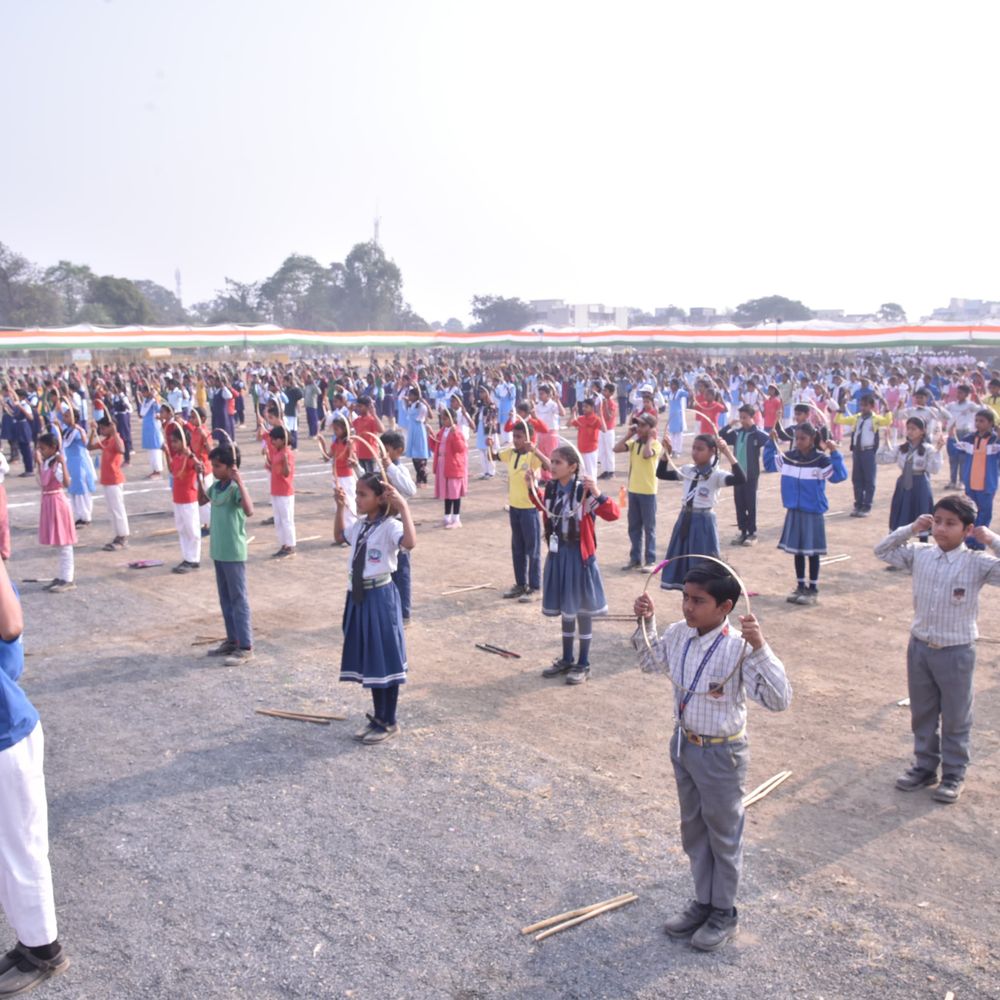 पुलिस ग्राउंड में हुई गणतंत्र दिवस की फुल ड्रेस रिहर्सल:बैतूल में 26 को कलेक्टर फहराएंगे तिरंगा; SDM ने ली परेड की सलामी