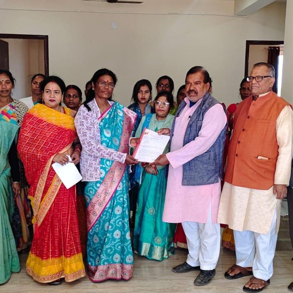 भाजपा नेत्री ने जिलाध्यक्ष को सौंपा आवेदन