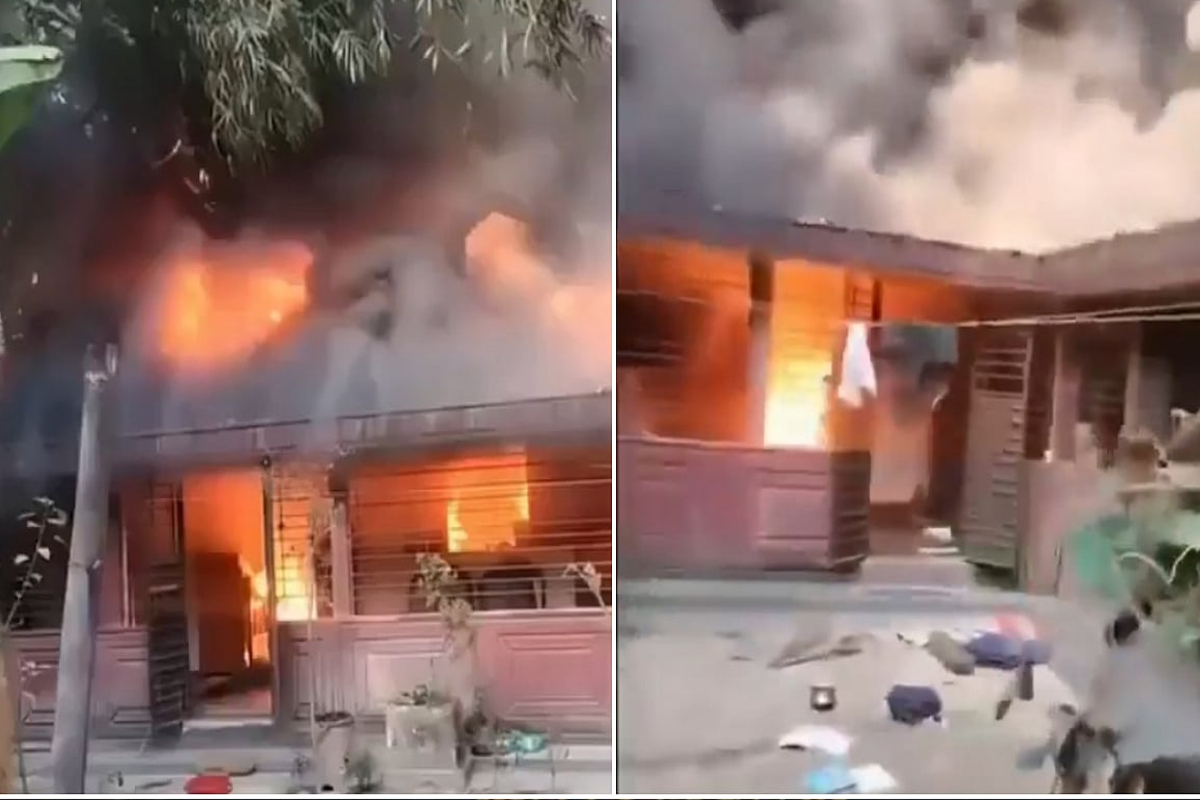 बांग्लादेश में ‘नरक’ जैसे हालात! सिलहट में हिंदू टीचर का घर फूंका, आग के बीच जान बचाकर भागा परिवार