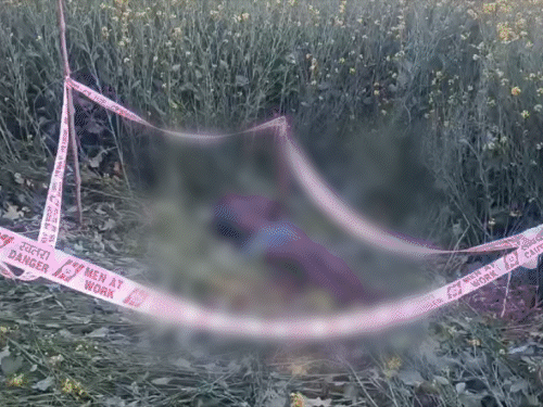 भोज से लौट रहे युवक की गला दबाकर हत्या:घर से 500 मीटर दूर खेत में मिला शव, शुक्रवार शाम से लापता था लापता; प्रेम-प्रसंग की चर्चा