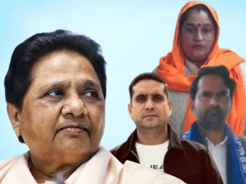 मायावती से 2 क्रिमिनल मिले, BSP में एंट्री हुई:मेरठ के नेता पर 56 मुकदमे, दूसरा हिस्ट्रीशीटर; अब जिम्मेदारों ने पल्ला झाड़ा