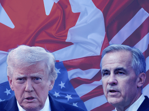 ट्रम्प बोले- कनाडा को खा जाएगा चीन:हमारे बजाय चीन से संबंध बढ़ा रहा; कनाडा के गोल्डन-डोम प्रोजेक्ट का विरोध करने पर भड़के