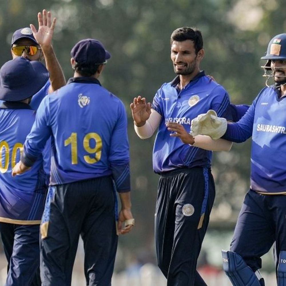 जडेजा के शतक से जीता सौराष्ट्र:चौथी बार विजय हजारे ट्रॉफी के फाइनल में, पंजाब को 9 विकेट से हराया