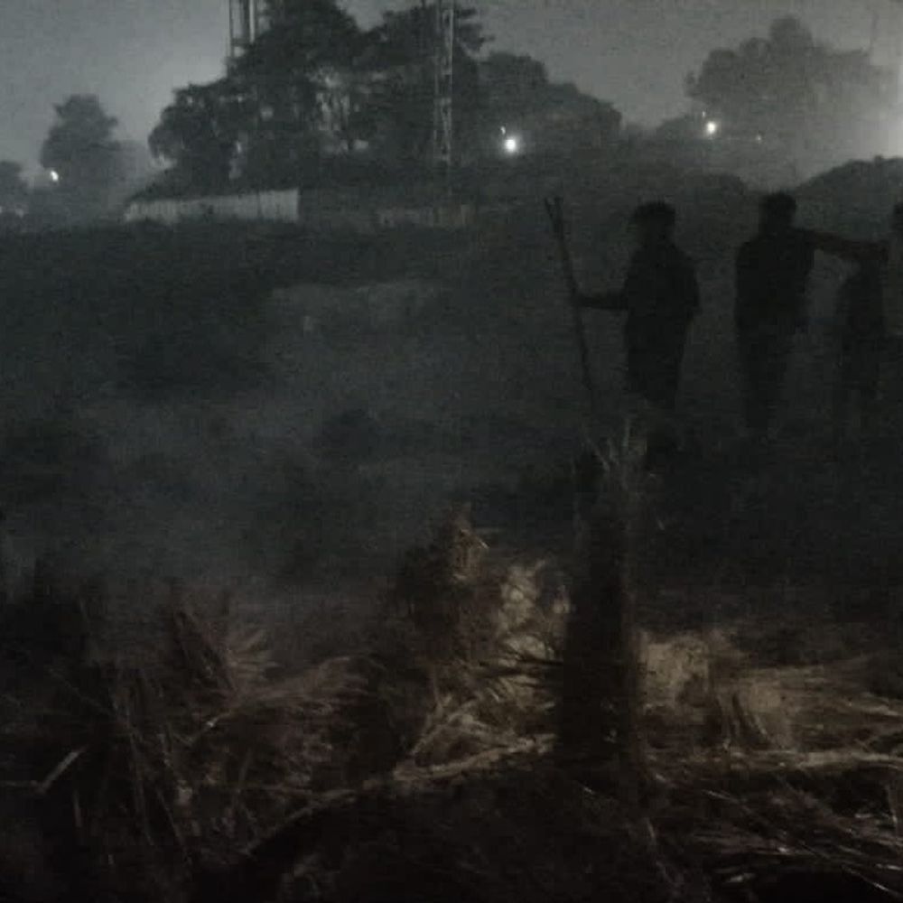 किशनगंज के खगड़ा मेला ग्राउंड में आग:उद्घाटन से 4 दिन पहले घटना, कोई जनहानि नहीं