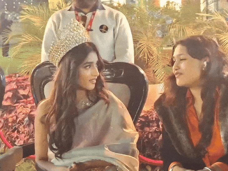 दैनिक भास्कर फूड फेस्टिवल में मिस इंडिया पहुंचीं:निकिता पोरवाल ने भोपाल के जायकों को सराहा; लिक्विड चिक्की बनी आकर्षण का केंद्र