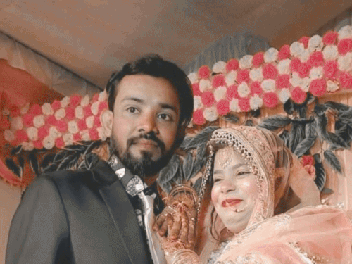 गुरुग्राम में डिलीवरी बॉय के मर्डर में खुलासा:परिवार बोला- पत्नी के अवैध संबंध, मामा संग मिलकर गला घोंटकर नसें काटीं, झाड़ियों में फेंकी लाश