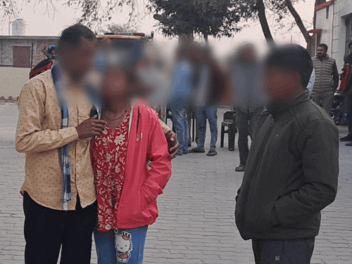 3 बच्चों की मां प्रेमी के साथ रहने पर अड़ी:जालौन में कोतवाली में किया हंगामा, बच्ची हुई बेहोश