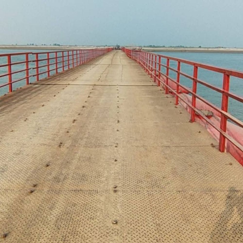 खगड़िया में पीपा पुल का उद्घाटन:मधेपुरा-भागलपुर से कनेक्टिविटी बढ़ी, लोगों को आने-जाने में होगी आसानी