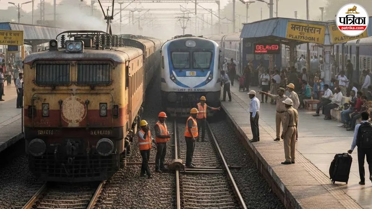 बिजनौर में मालगाड़ी का इंजन फेल: वंदे भारत और लिंक एक्सप्रेस एक घंटे तक थमी रहीं, यात्री बेहाल