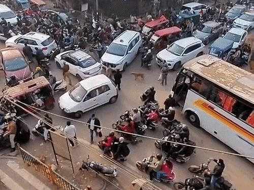 अलीगढ़ में जाम देख भड़के SSP:ट्रैफिक इंस्पेक्टर समेत 4 सस्पेंड, सड़कों पर बसें खड़ी कर भर रहे थे सवारियां