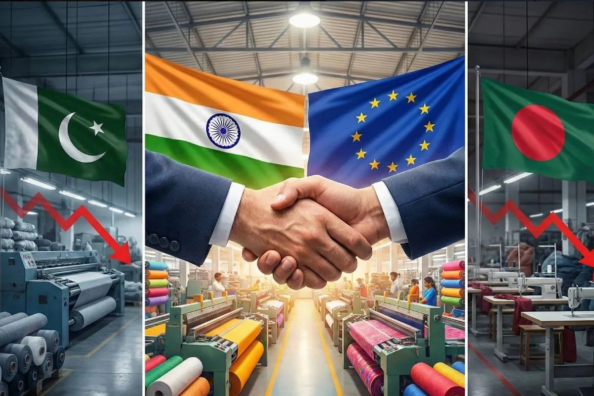 India-EU FTA: पाकिस्तान और बांग्लादेश में फैली बेचैनी, भारत-EU डील से लुढ़क सकता है इन ​मुस्लिम देशों का वस्त्र उद्योग