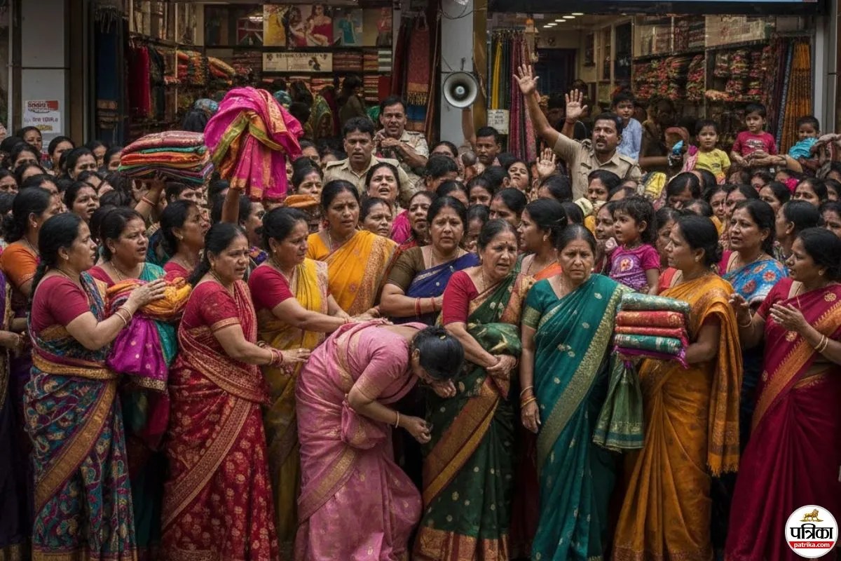 599 रुपये में 5 हजार की साड़ी! ऑफर ने मचाई अफरा-तफरी, भगदड़ में 3 महिलाएं बेहोश