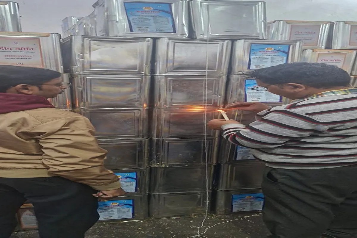 जयपुर की इस मंडी में 10 हजार लीटर वन​स्पति घी सीज