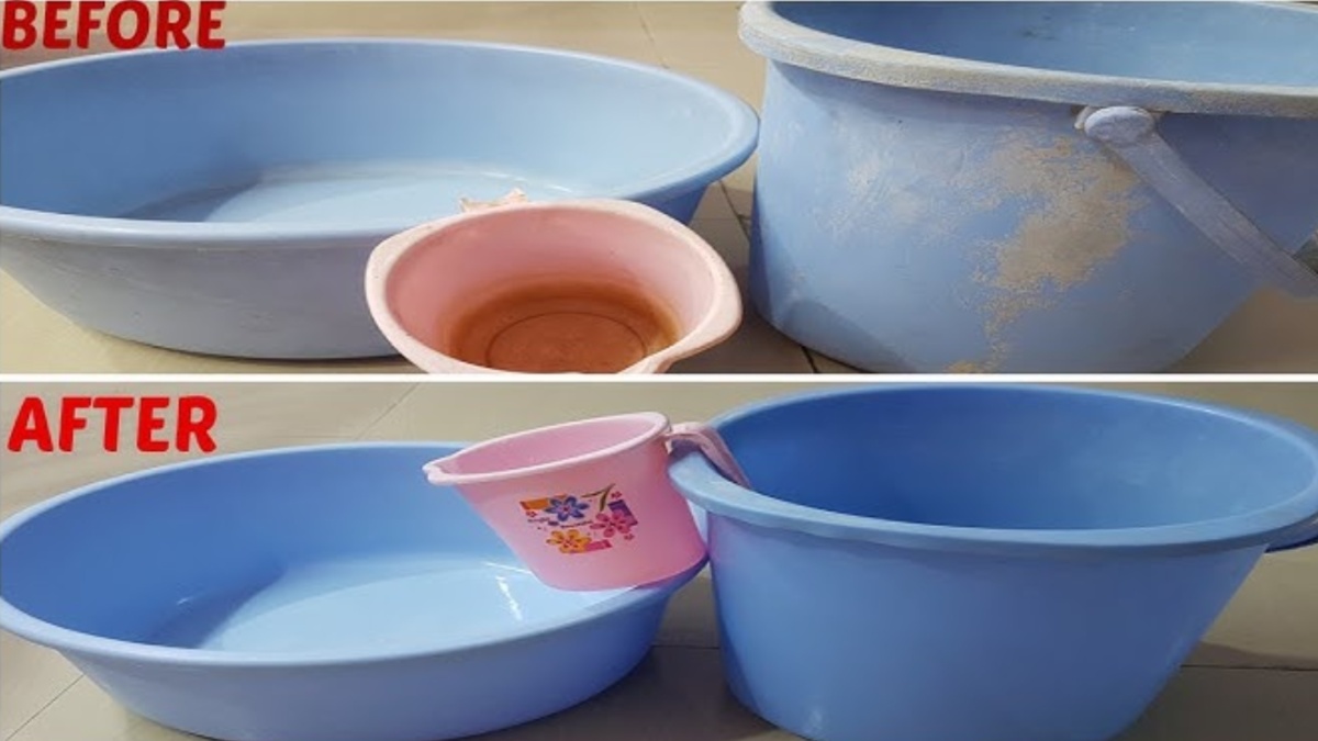 गंदे से गंदे प्लास्टिक के बाल्टी और मग मिनटों में हो जाएंगे साफ, एक भी पैसा खर्च किए बिना ऐसे चमकाएं?