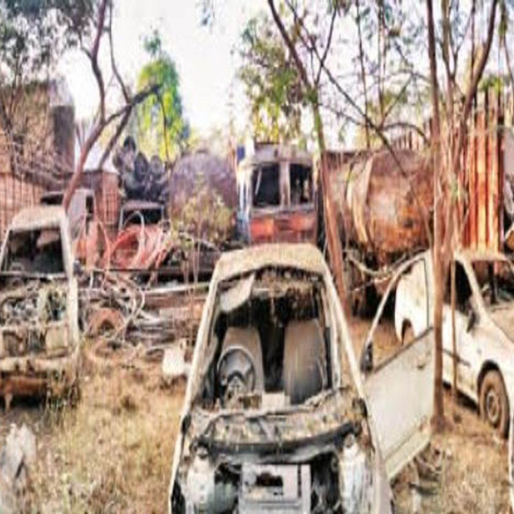 आमानाका थाने में जब्त गाड़ियों के पार्ट्स चोरी हो रहे; पुरानी बिल्डिंग गिरी, यहीं बनेगा स्टाफ क्वार्टर