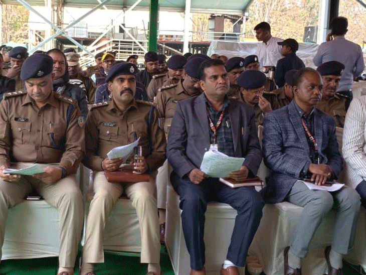 मोरहाबादी में गूंजा राष्ट्रगान का अभ्यास:गणतंत्र दिवस समारोह का फुल ड्रेस रिहर्सल पूरा, सुरक्षा, झांकी और परेड को लेकर निर्देश