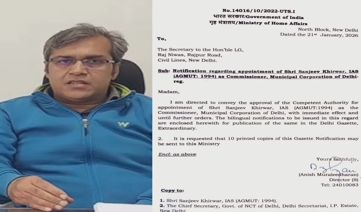 स्टेडियम में कुत्ता घुमाने वाले अफसर की दिल्ली वापसी, कौन हैं IAS संजीव खिरवार, बनाए गए MCD कमिश्नर