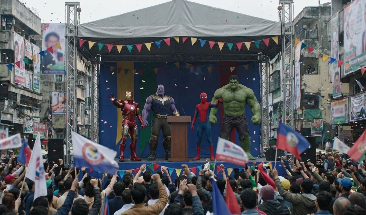 अमेरिका के ‘सुपरहीरो’ मांग रहे भारत में वोट! मुंबई की सियासी जंग हुई ‘मार्वल’ मय, बीजेपी के डिजिटल वॉर के आगे विपक्ष पस्त | BMC Elections 2026