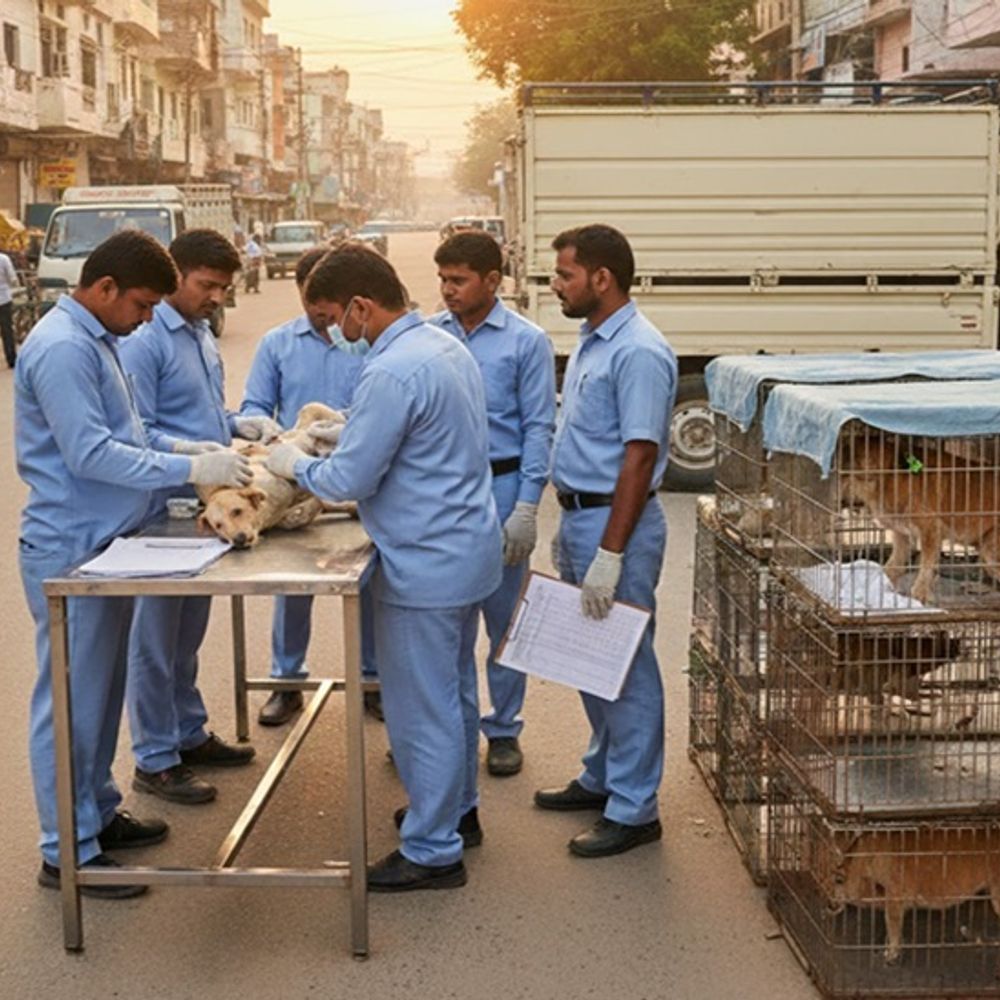 भिवानी में 236 आवारा कुत्ते पकड़े, 231 का बधियाकरण किया:टीकाकरण के बाद 191 को वापस उसी स्थान पर छोड़ा गया