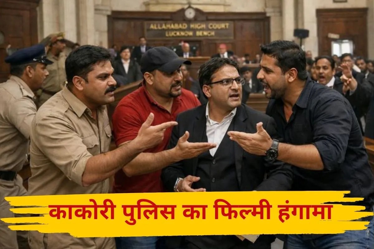 लखनऊ हाईकोर्ट में फिल्मी अंदाज में गिरफ्तारी, काकोरी थाने के पुलिसकर्मी निलंबित