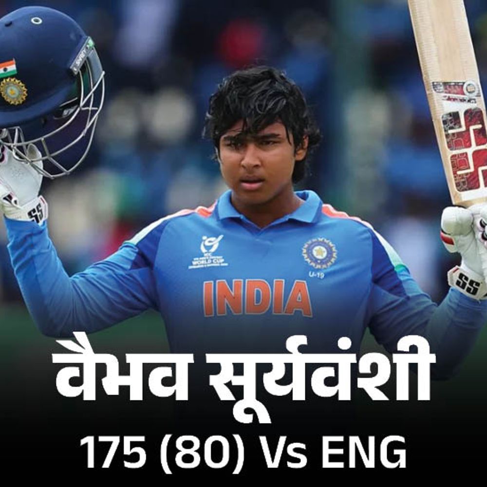 वैभव का अंडर-19 वर्ल्ड कप फाइनल में हाईएस्ट स्कोर:एक पारी में सबसे ज्यादा छक्के लगाए; 55 बॉल पर सेकंड फास्टेस्ट सेंचुरी भी लगाई