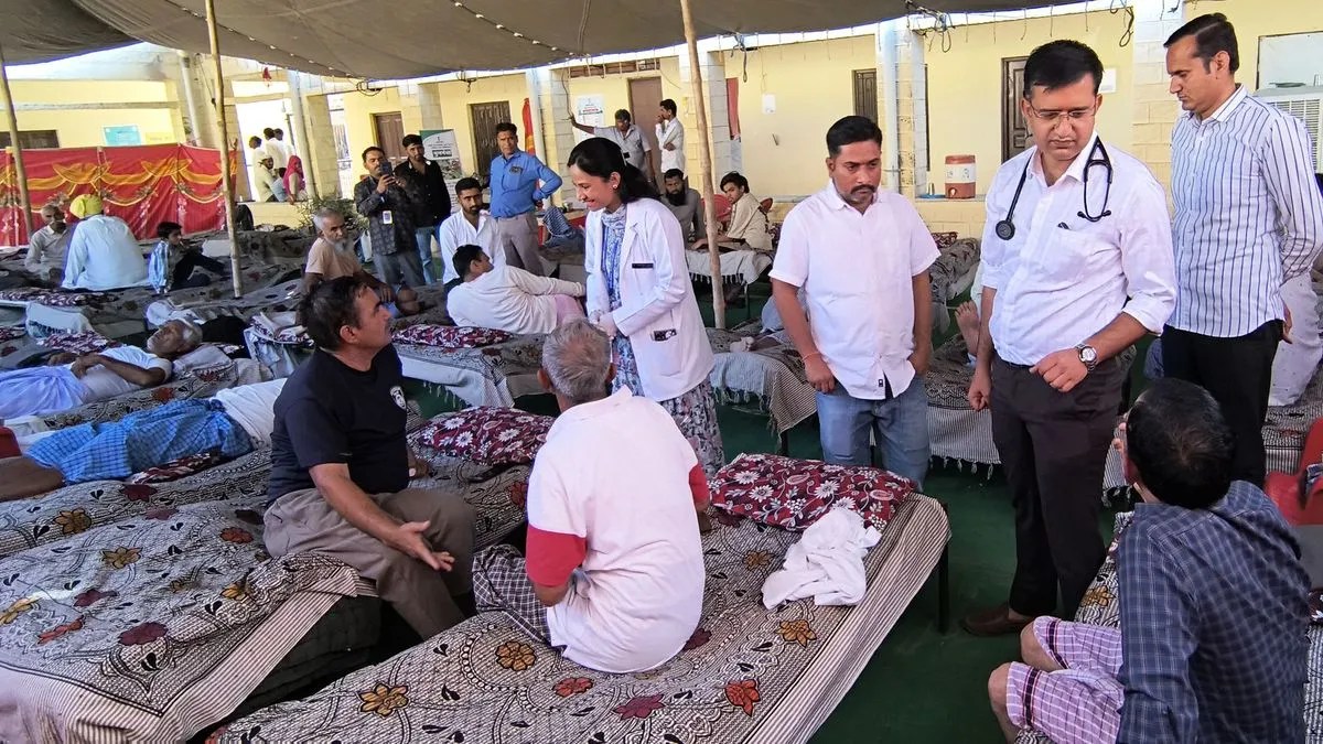 200 से अधिक मरीजों का जांचा स्वास्थ्य, दी दवाइयां व औषधि