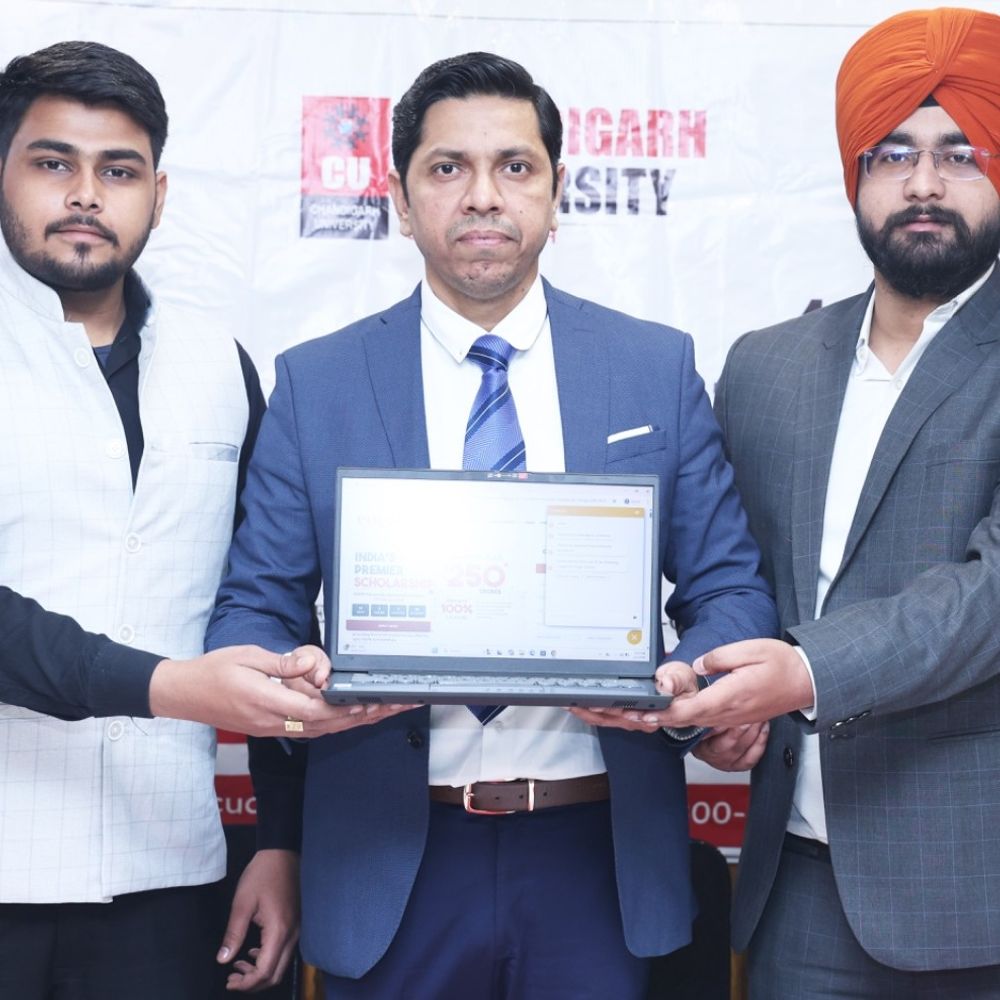 चंडीगढ़ यूनिवर्सिटी यूपी ने 50 करोड़ की स्कॉलरशिप घोषित की:इटावा में छात्रों के लिए ‘सीयूसीईटी 2026’ पोर्टल लॉन्च