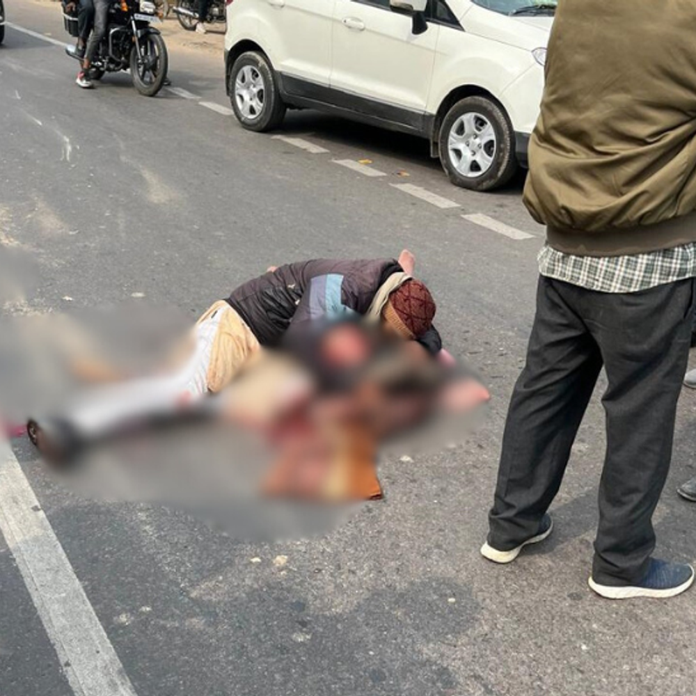 प्रतापगढ़ में ट्रक-बाइक टक्कर में महिला की मौत:पति गंभीर घायल, पुलिस ने ट्रक कब्जे में लिया