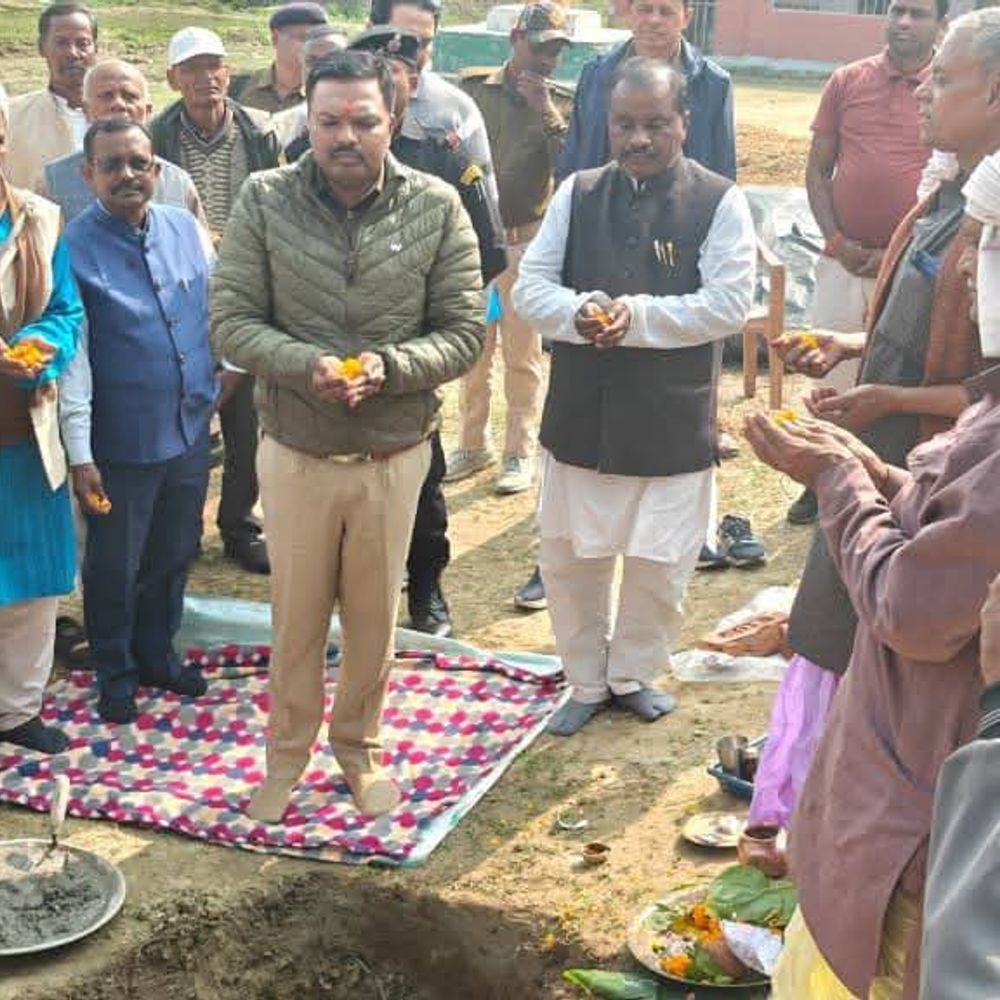 नरहिया थाने के नए भवन की आधारशिला रखी:CCTV, वायरलेस सिस्टम और आधुनिक हथियार भंडारण की सुविधाआ, एसपी बोले- सुरक्षा मजबूत होगी