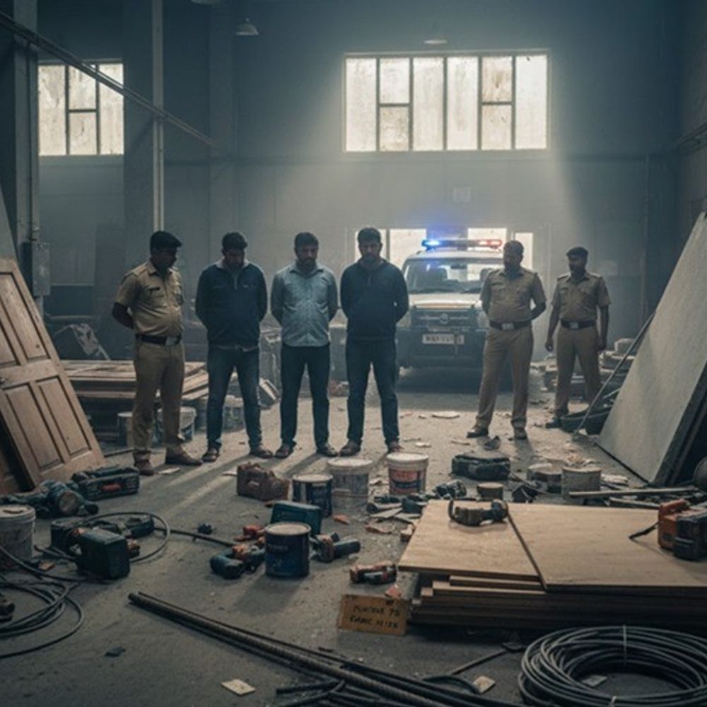 सोनीपत में चोरी केस में 5 को किया गिरफ्तार:फार्महाउस से दरवाजे, प्लाईवुड, मशीनें आदि चुराई; कोर्ट ने रिमांड पर भेजा