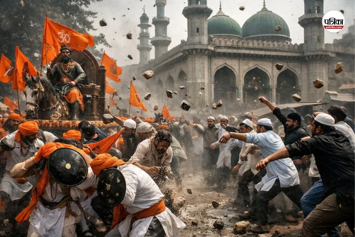 जुलूस पहुँचा मस्जिद के पास… और फिर बरसने लगे पत्थर! शिवाजी जयंती पर भड़की सांप्रदायिक आग