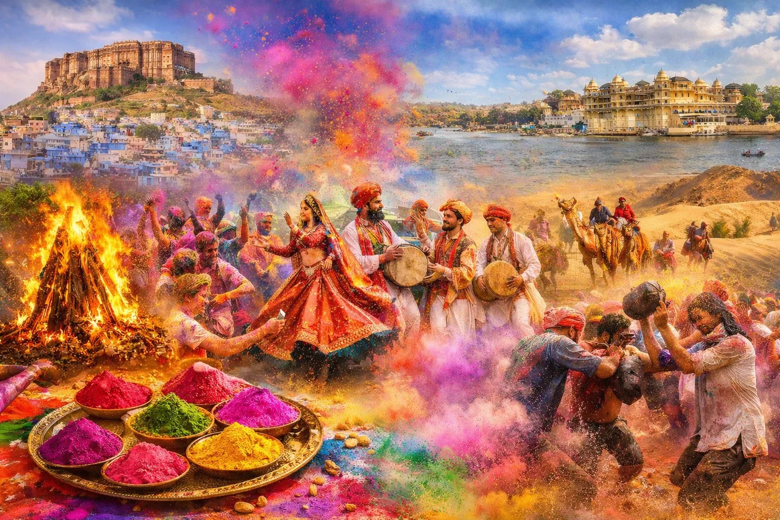 Holi 2026: होली पर 4 दिन की छुट्टी, राजस्थान की इन टॉप डेस्टिनेशन पर मनाएं रंगों का जश्न